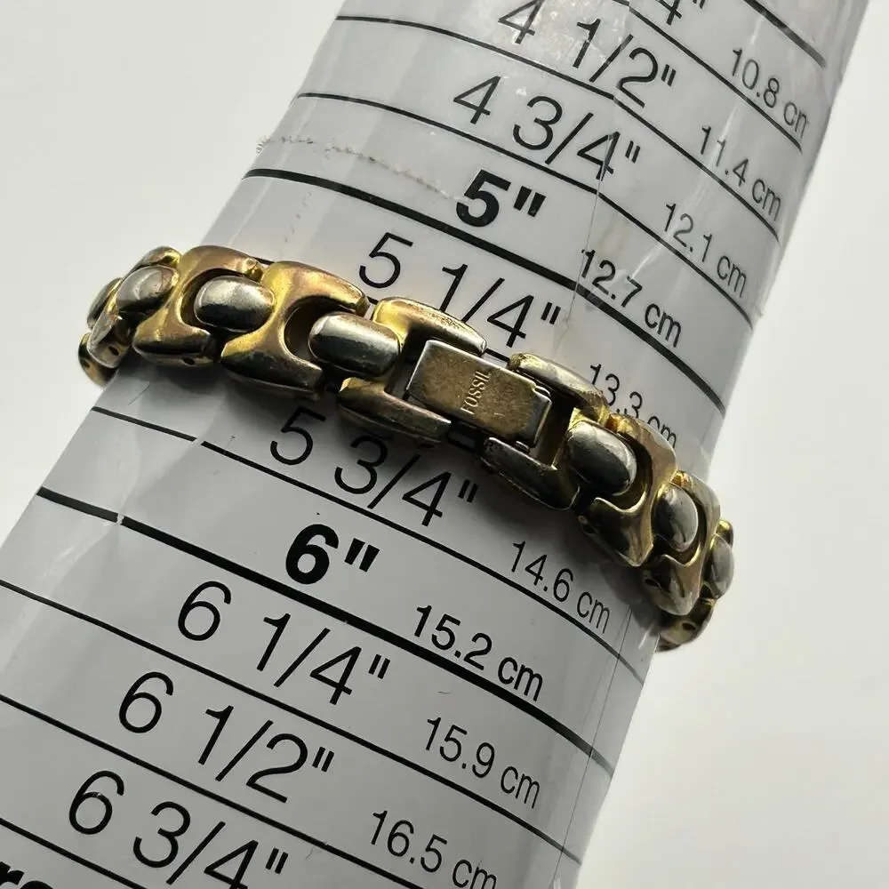 Fossil F2 Gold Silver Stainless Steel Women’s Watch, 22mm